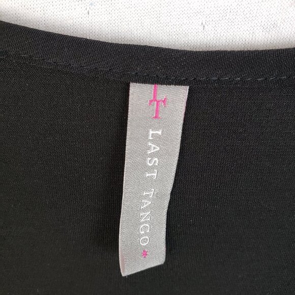 Last Tango Tunic Dress Layered Black 3/4 Sleeve Versatile size XL Minimalist - Picture 4 of 11